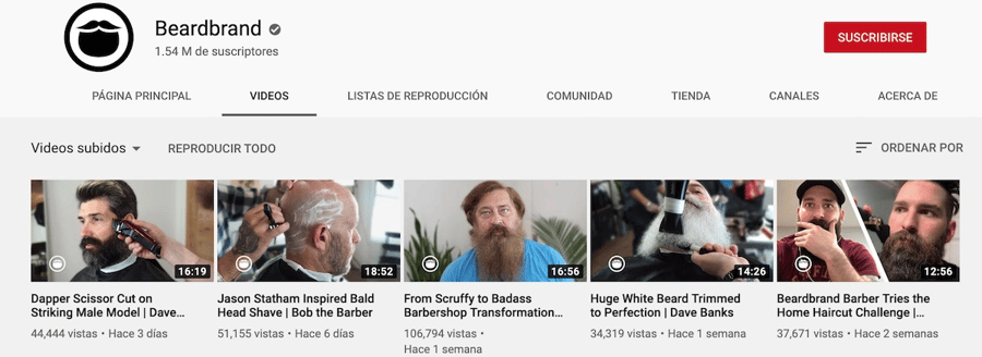 beardbrand youtube